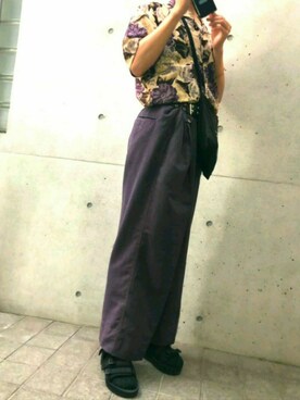 「EVOL（イーボル）のアイテム」を使った、タケマさん（メンズ・173cm）の夏コーディネート