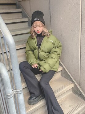 「Subciety（サブサエティ）のアイテム（ジャケット/アウター）」を使った、mocaさん（レディース・158cm）の秋コーディネート