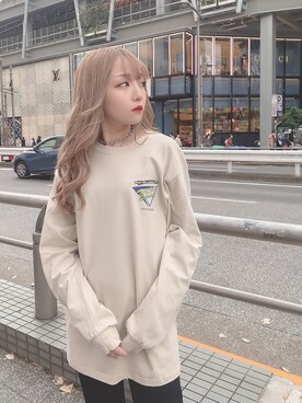 「長袖シャツ」｜mocaさん（レディース・158cm・20代）の冬コーディネート