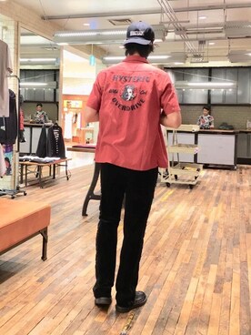 「刺繍」｜「アイテム（ルームウェア/パジャマ）」を使った、K.ODAさん（メンズ・182cm）の夏コーディネート
