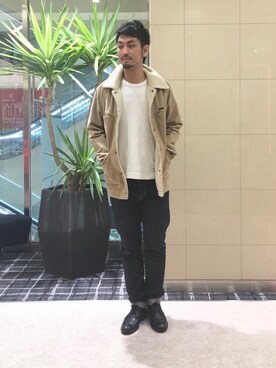 「アイテム（ルームウェア/パジャマ）」を使った、K.ODAさん（メンズ・182cm）の秋コーディネート
