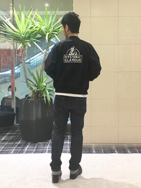 「アイテム（ルームウェア/パジャマ）」を使った、K.ODAさん（メンズ・182cm）の秋コーディネート