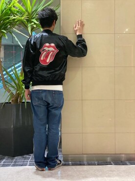 「ラフコーデ」｜「アイテム（スカジャン）」を使った、K.ODAさん（メンズ・182cm）の春コーディネート