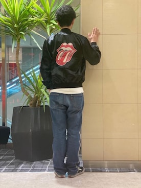 「HYSTERIC GLAMOUR（ヒステリックグラマー）のアイテム（スカジャン）」を使った、K.ODAさん（メンズ・182cm）の春コーディネート