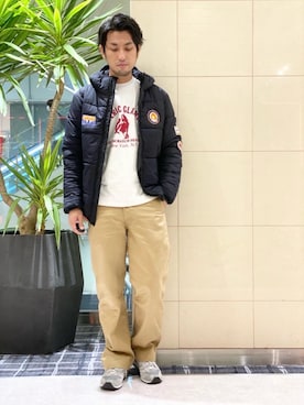 「ロックコーデ」｜「アイテム（ブルゾン）」を使った、K.ODAさん（メンズ・182cm）の秋コーディネート