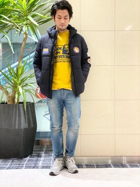 「ロックコーデ」｜「アイテム（ブルゾン）」を使った、K.ODAさん（メンズ・182cm）の秋コーディネート