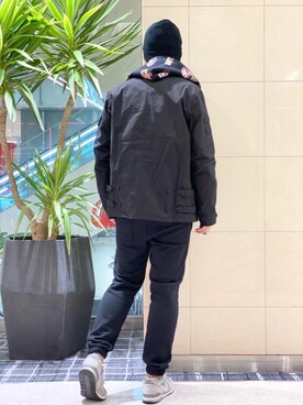 「ロックコーデ」｜「アイテム（ミリタリージャケット）」を使った、K.ODAさん（メンズ・182cm）の秋コーディネート