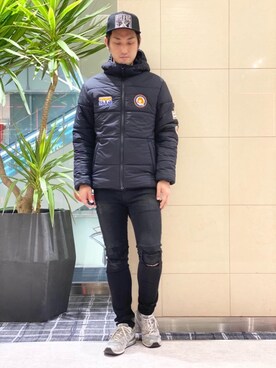 「ロックコーデ」｜「アイテム（キャップ）」を使った、K.ODAさん（メンズ・182cm）の秋コーディネート