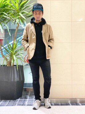 「ロックコーデ」｜「アイテム（キャップ）」を使った、K.ODAさん（メンズ・182cm）の秋コーディネート