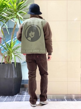 「ロックコーデ」｜「アイテム（ブルゾン）」を使った、K.ODAさん（メンズ・182cm）の秋コーディネート