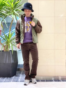 「ロックコーデ」｜「アイテム（ブルゾン）」を使った、K.ODAさん（メンズ・182cm）の秋コーディネート