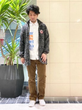 「ロックコーデ」｜「アイテム（ブルゾン）」を使った、K.ODAさん（メンズ・182cm）の秋コーディネート