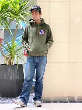 「ロックコーデ」｜「アイテム（キャップ）」を使った、K.ODAさん（メンズ・182cm）の秋コーディネート