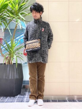 「ロックコーデ」｜「アイテム（ブルゾン）」を使った、K.ODAさん（メンズ・182cm）の冬コーディネート