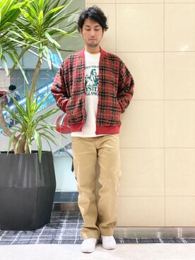 「ロックコーデ」｜「アイテム（その他アウター）」を使った、K.ODAさん（メンズ・182cm）の冬コーディネート