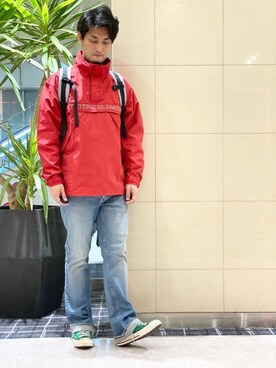「ロックコーデ」｜「アイテム（ブルゾン）」を使った、K.ODAさん（メンズ・182cm）の冬コーディネート
