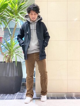 「ロックコーデ」｜「アイテム（その他アウター）」を使った、K.ODAさん（メンズ・182cm）の冬コーディネート