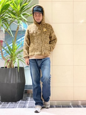 「ロックコーデ」｜「アイテム（キャップ）」を使った、K.ODAさん（メンズ・182cm）の冬コーディネート