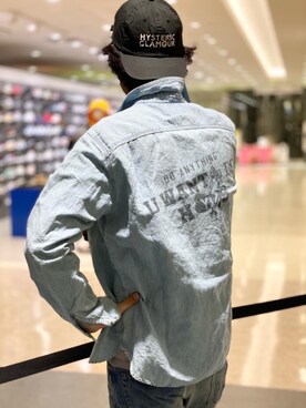 「ロックコーデ」｜「アイテム（キャップ）」を使った、K.ODAさん（メンズ・182cm）の春コーディネート