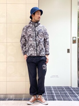 「ロックコーデ」｜「アイテム（ブルゾン）」を使った、K.ODAさん（メンズ・182cm）の春コーディネート