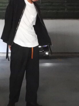 「Lui's（ルイス）のナローベルト（ベルト）」を使った、こーきさん（メンズ・171cm）の夏コーディネート