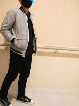 「Paul Smith（ポールスミス）のアイテム（ブルゾン）」を使った、MEGさん（メンズ・166cm）の冬コーディネート
