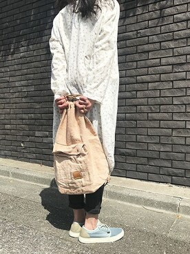 「リュックサック」｜satorisan 本社さん（レディース・165cm）の春コーディネート