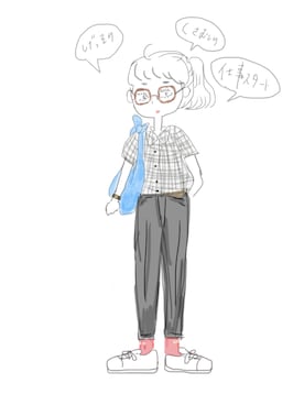 「chambre de charme（シャンブルドゥシャーム）のアイテム（バッグ）」を使った、ＨＡＮＡさん（レディース・149cm）の夏コーディネート
