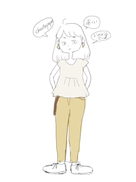 「BEAMS（ビームス）のアイテム（イヤリング）」を使った、ＨＡＮＡさん（レディース・149cm）の夏コーディネート