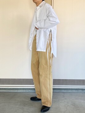 「endevice（エンデヴァイス）のアイテム（シューズ）」を使った、たぬいさん（メンズ・167cm）の秋コーディネート