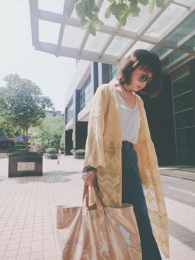 「sandro（サンドロ）のアイテム（ピーコート）」を使った、Lucyさん（レディース・160cm）の春コーディネート