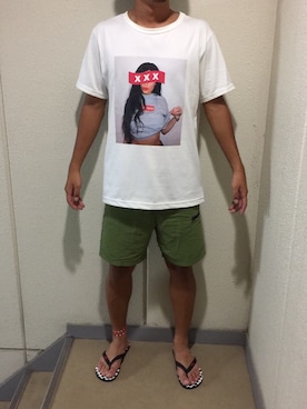 「VANS（バンズ）のアイテム（ビーチサンダル）」を使った、kazneeeesyaさん（メンズ・175cm）の秋コーディネート