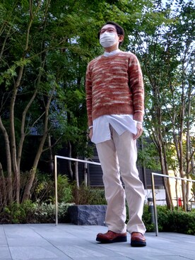「アイテム（その他シューズ）」を使った、ちゃばこさん（メンズ・168cm・50代）の秋コーディネート
