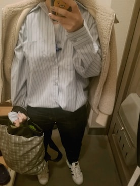 「RED KAP（レッドキャップ）のアイテム」を使った、MANAさん（レディース・155cm）の冬コーディネート