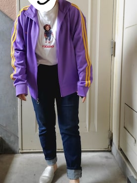 「NERDY（ノルディ）のアイテム（ジャケット/アウター）」を使った、MANAさん（レディース・155cm）の夏コーディネート