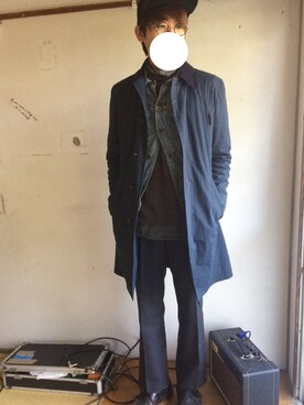 「KIJIMA TAKAYUKI」｜「アイテム（ダウンジャケット/コート）」を使った、taikiさん（メンズ・174cm）の冬コーディネート