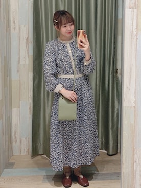 「ELENCARE DUE（エレンカーレデュエ）のアイテム」を使った、renaさん（レディース・158cm）の冬コーディネート