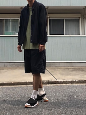 「WHITE MOUNTAINEERING（ホワイトマウンテニアリング）のアイテム（その他パンツ）」を使った、のむけんさん（メンズ・178cm）の夏コーディネート