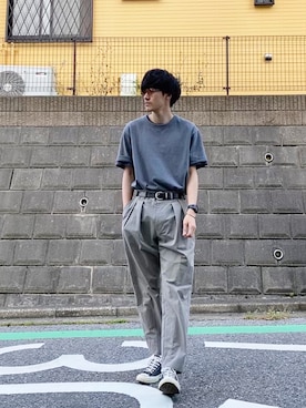 「YELLOWSPLUS」｜のむけんさん（メンズ・180cm）の春コーディネート