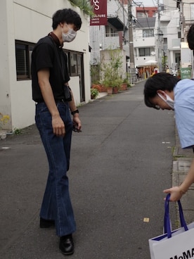 「UNIQLOU」｜「アイテム（財布/小物）」を使った、のむけんさん（メンズ・180cm）の夏コーディネート