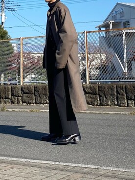 LEMAIRE（ルメール）のステンカラーコートを使った人気ファッション
