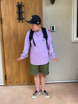 バックパック リュックを使った ツーブロック女子 の人気ファッションコーディネート Wear