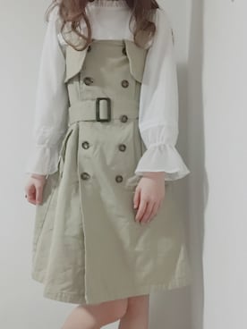 「SpRay（スプレイ）のアイテム（ワンピース/ドレス）」を使った、natsuさん（レディース・162cm）の春コーディネート