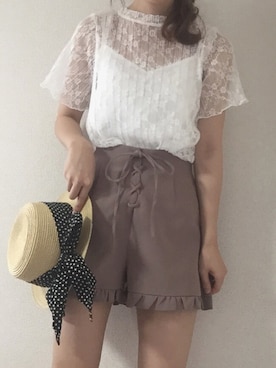 natsuさん（レディース・162cm）の夏コーディネート