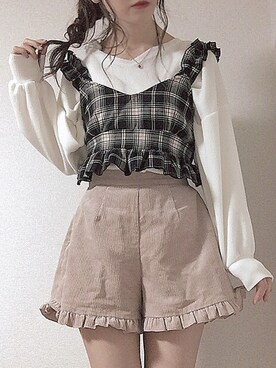 「one after another NICE CLAUP（ワンアフターアナザーナイスクラップ）のアイテム（アンサンブル）」を使った、natsuさん（レディース・162cm）の冬コーディネート