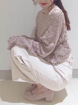 「amelier MAJESTIC LEGON（アメリエルマジェスティックレゴン）のアイテム」を使った、natsuさん（レディース・162cm）の冬コーディネート