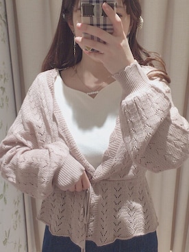 「amelier MAJESTIC LEGON（アメリエルマジェスティックレゴン）のアイテム」を使った、natsuさん（レディース・162cm）の春コーディネート