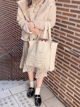 「archives（アルシーヴ）のアイテム（ライダースジャケット）」を使った、natsuさん（レディース・162cm）の冬コーディネート