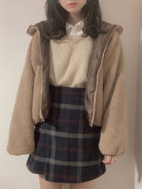 「ADOLESCENCE （アドレセンス）のアイテム」を使った、natsuさん（レディース・162cm）の冬コーディネート