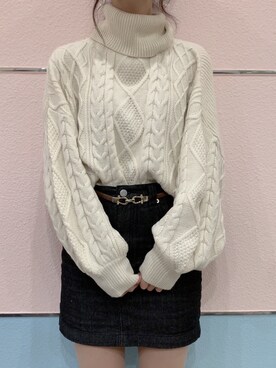 「ADOLESCENCE （アドレセンス）のアイテム」を使った、natsuさん（レディース・162cm）の冬コーディネート